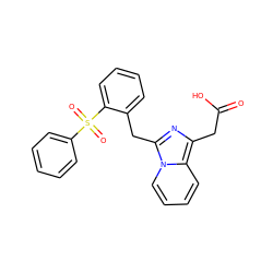 O=C(O)Cc1nc(Cc2ccccc2S(=O)(=O)c2ccccc2)n2ccccc12 ZINC000653719653