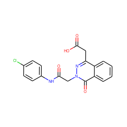 O=C(O)Cc1nn(CC(=O)Nc2ccc(Cl)cc2)c(=O)c2ccccc12 ZINC000000599187