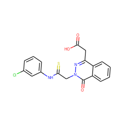 O=C(O)Cc1nn(CC(=S)Nc2cccc(Cl)c2)c(=O)c2ccccc12 ZINC000000599193