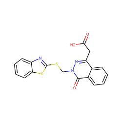 O=C(O)Cc1nn(CSc2nc3ccccc3s2)c(=O)c2ccccc12 ZINC000013860809