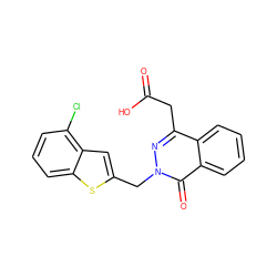 O=C(O)Cc1nn(Cc2cc3c(Cl)cccc3s2)c(=O)c2ccccc12 ZINC000013448984