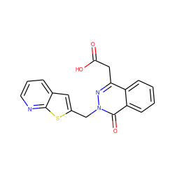 O=C(O)Cc1nn(Cc2cc3cccnc3s2)c(=O)c2ccccc12 ZINC000013448999