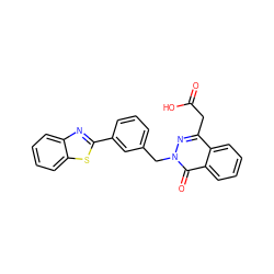 O=C(O)Cc1nn(Cc2cccc(-c3nc4ccccc4s3)c2)c(=O)c2ccccc12 ZINC000013860816