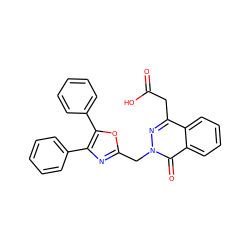 O=C(O)Cc1nn(Cc2nc(-c3ccccc3)c(-c3ccccc3)o2)c(=O)c2ccccc12 ZINC000013449067