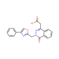 O=C(O)Cc1nn(Cc2nc(-c3ccccc3)co2)c(=O)c2ccccc12 ZINC000013449061