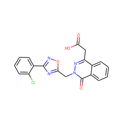 O=C(O)Cc1nn(Cc2nc(-c3ccccc3Cl)no2)c(=O)c2ccccc12 ZINC000013449016