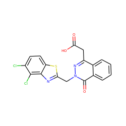 O=C(O)Cc1nn(Cc2nc3c(Cl)c(Cl)ccc3s2)c(=O)c2ccccc12 ZINC000013860763