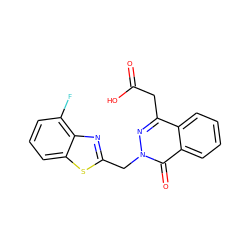 O=C(O)Cc1nn(Cc2nc3c(F)cccc3s2)c(=O)c2ccccc12 ZINC000013860738