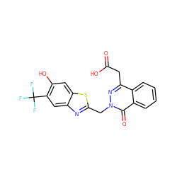 O=C(O)Cc1nn(Cc2nc3cc(C(F)(F)F)c(O)cc3s2)c(=O)c2ccccc12 ZINC000000596323