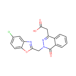 O=C(O)Cc1nn(Cc2nc3cc(Cl)ccc3o2)c(=O)c2ccccc12 ZINC000013448959