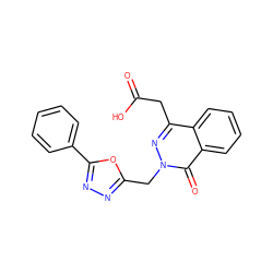 O=C(O)Cc1nn(Cc2nnc(-c3ccccc3)o2)c(=O)c2ccccc12 ZINC000013449058