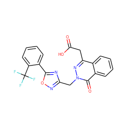 O=C(O)Cc1nn(Cc2noc(-c3ccccc3C(F)(F)F)n2)c(=O)c2ccccc12 ZINC000013449050