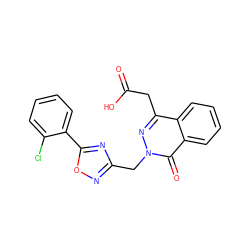 O=C(O)Cc1nn(Cc2noc(-c3ccccc3Cl)n2)c(=O)c2ccccc12 ZINC000013449047