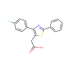 O=C(O)Cc1sc(-c2ccccc2)nc1-c1ccc(F)cc1 ZINC000032228979