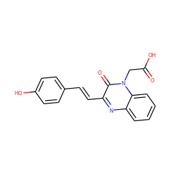 O=C(O)Cn1c(=O)c(/C=C/c2ccc(O)cc2)nc2ccccc21 ZINC000299867647