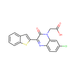 O=C(O)Cn1c(=O)c(-c2cc3ccccc3s2)nc2ccc(Cl)cc21 ZINC000299870748