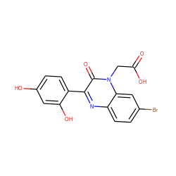 O=C(O)Cn1c(=O)c(-c2ccc(O)cc2O)nc2ccc(Br)cc21 ZINC000299869490