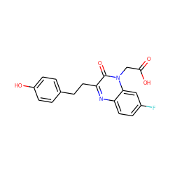 O=C(O)Cn1c(=O)c(CCc2ccc(O)cc2)nc2ccc(F)cc21 ZINC000299854910