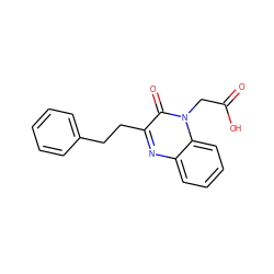 O=C(O)Cn1c(=O)c(CCc2ccccc2)nc2ccccc21 ZINC000169342608