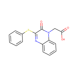 O=C(O)Cn1c(=O)c(Sc2ccccc2)nc2ccccc21 ZINC000299860570