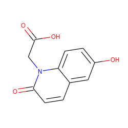 O=C(O)Cn1c(=O)ccc2cc(O)ccc21 ZINC000026168030