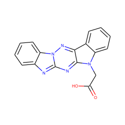 O=C(O)Cn1c2ccccc2c2nn3c(nc4ccccc43)nc21 ZINC000000085646