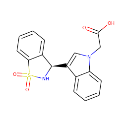 O=C(O)Cn1cc([C@H]2NS(=O)(=O)c3ccccc32)c2ccccc21 ZINC000049089391