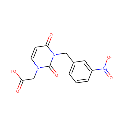 O=C(O)Cn1ccc(=O)n(Cc2cccc([N+](=O)[O-])c2)c1=O ZINC000000021295