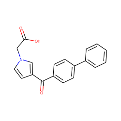 O=C(O)Cn1ccc(C(=O)c2ccc(-c3ccccc3)cc2)c1 ZINC000013493078