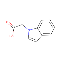 O=C(O)Cn1ccc2ccccc21 ZINC000000410253