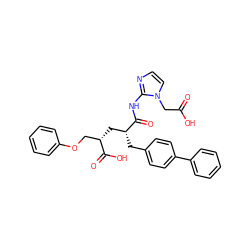 O=C(O)Cn1ccnc1NC(=O)[C@H](Cc1ccc(-c2ccccc2)cc1)C[C@@H](COc1ccccc1)C(=O)O ZINC000029306924