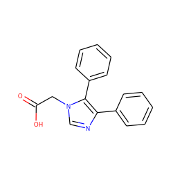 O=C(O)Cn1cnc(-c2ccccc2)c1-c1ccccc1 ZINC000169449971