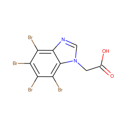 O=C(O)Cn1cnc2c(Br)c(Br)c(Br)c(Br)c21 ZINC000045351746