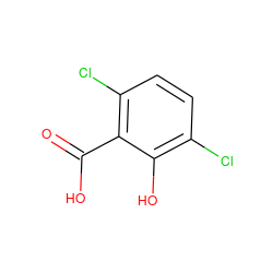 O=C(O)c1c(Cl)ccc(Cl)c1O ZINC000002026917