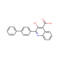 O=C(O)c1c(O)c(-c2ccc(-c3ccccc3)cc2)nc2ccccc12 ZINC000028604528