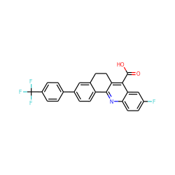 O=C(O)c1c2c(nc3ccc(F)cc13)-c1ccc(-c3ccc(C(F)(F)F)cc3)cc1CC2 ZINC000026846084