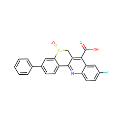 O=C(O)c1c2c(nc3ccc(F)cc13)-c1ccc(-c3ccccc3)cc1[S@+]([O-])C2 ZINC000026840951