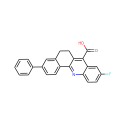 O=C(O)c1c2c(nc3ccc(F)cc13)-c1ccc(-c3ccccc3)cc1CC2 ZINC000001547671