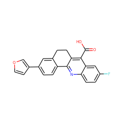 O=C(O)c1c2c(nc3ccc(F)cc13)-c1ccc(-c3ccoc3)cc1CC2 ZINC000026842640