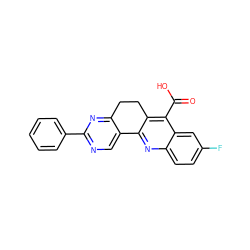 O=C(O)c1c2c(nc3ccc(F)cc13)-c1cnc(-c3ccccc3)nc1CC2 ZINC000026840312