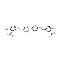 O=C(O)c1cc(/N=N/c2ccc(-c3ccc(/N=N/c4ccc(O)c(C(=O)O)c4)cc3)cc2)ccc1O ZINC000012403124