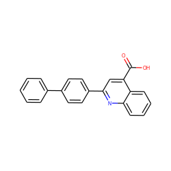 O=C(O)c1cc(-c2ccc(-c3ccccc3)cc2)nc2ccccc12 ZINC000002556027