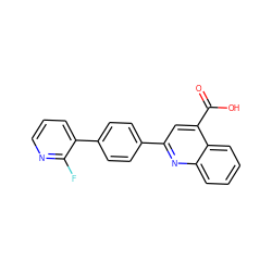 O=C(O)c1cc(-c2ccc(-c3cccnc3F)cc2)nc2ccccc12 ZINC001250484279