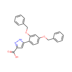 O=C(O)c1cc(-c2ccc(OCc3ccccc3)cc2OCc2ccccc2)[nH]n1 ZINC000006849587