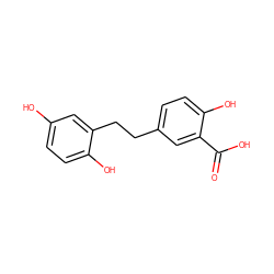 O=C(O)c1cc(CCc2cc(O)ccc2O)ccc1O ZINC000001634585