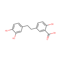 O=C(O)c1cc(CCc2ccc(O)c(O)c2)ccc1O ZINC000001642264