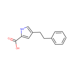 O=C(O)c1cc(CCc2ccccc2)c[nH]1 ZINC000036472972