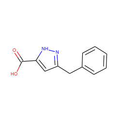 O=C(O)c1cc(Cc2ccccc2)n[nH]1 ZINC000013526594