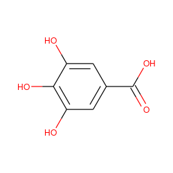 O=C(O)c1cc(O)c(O)c(O)c1 ZINC000000001504