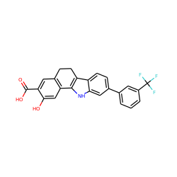 O=C(O)c1cc2c(cc1O)-c1[nH]c3cc(-c4cccc(C(F)(F)F)c4)ccc3c1CC2 ZINC000034894065